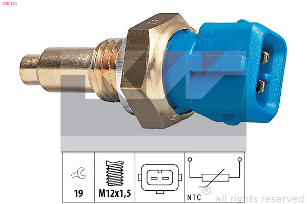 Senzor,temperatura lichid de racire 530 143 KW